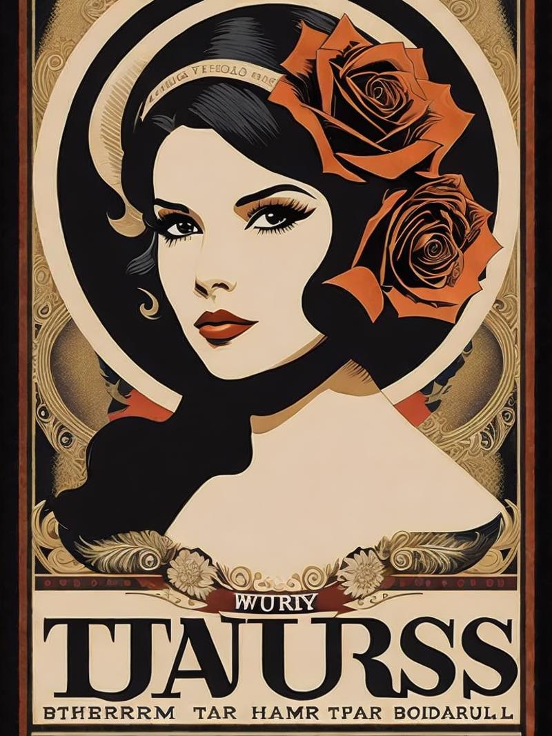 00949-1646790847-a poster of a woman with horns and roses on her head with the words,'taurus ' by Shepard Fairey.png